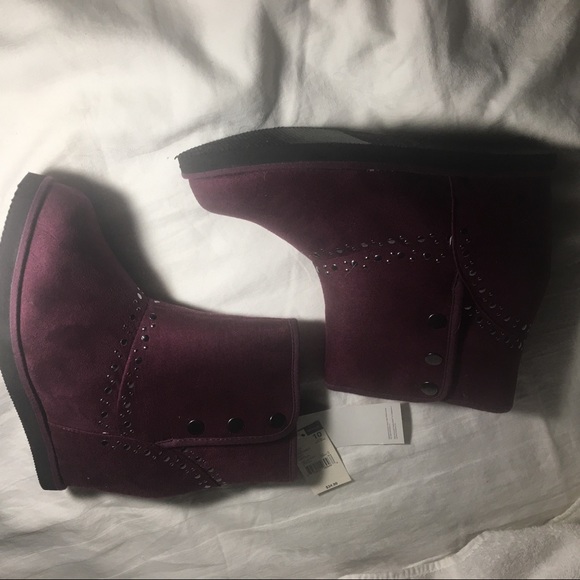 Dream out Loud Ankle burgundy Boots by Selena Gomez size 10 - Picture 10 of 12